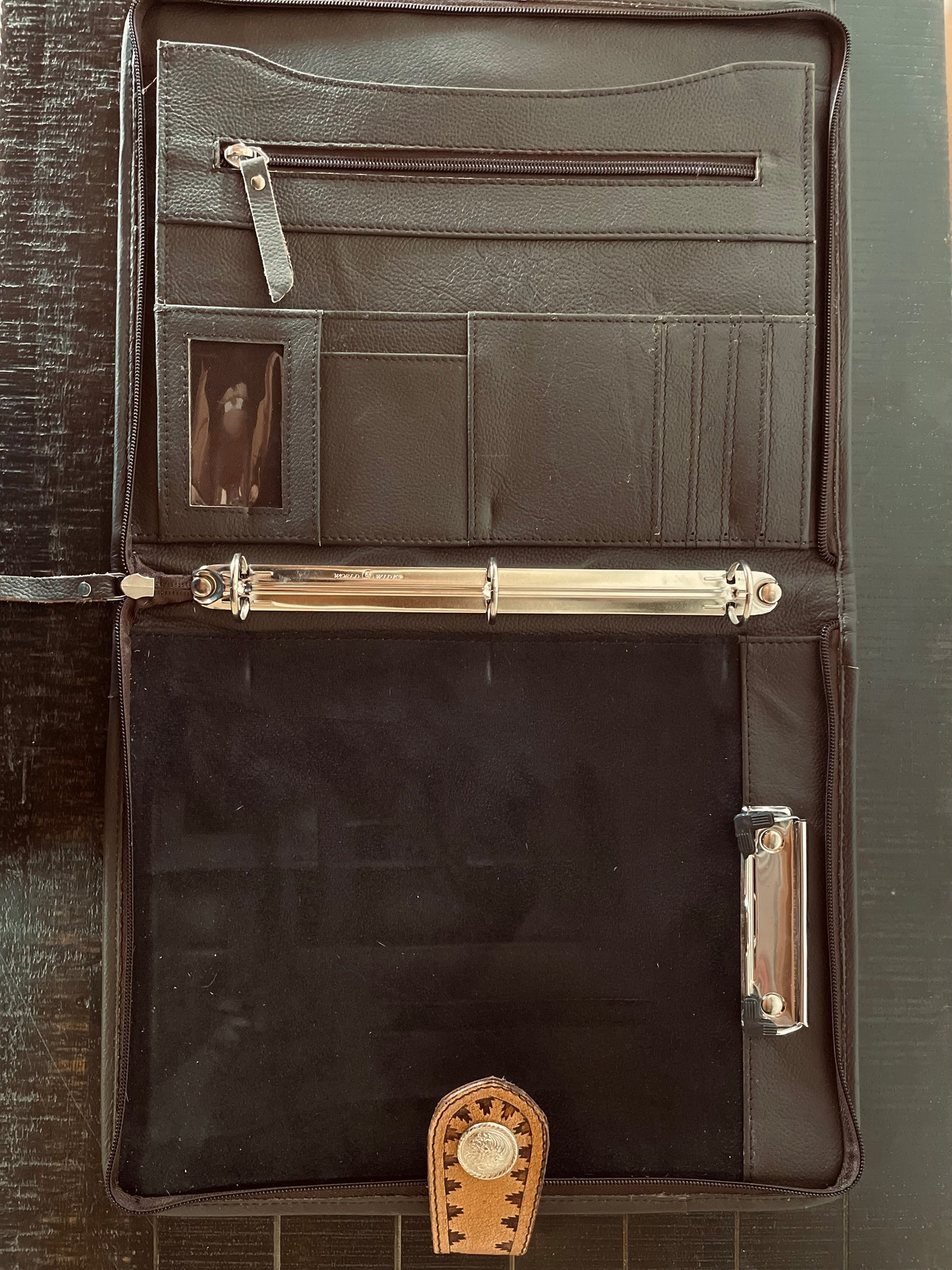 Leather School Binder