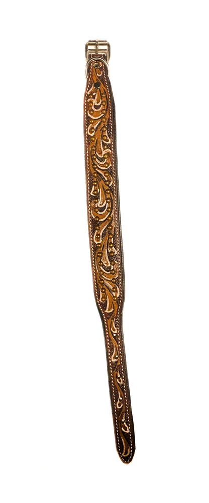 Bronze bejeweled Dog Collar