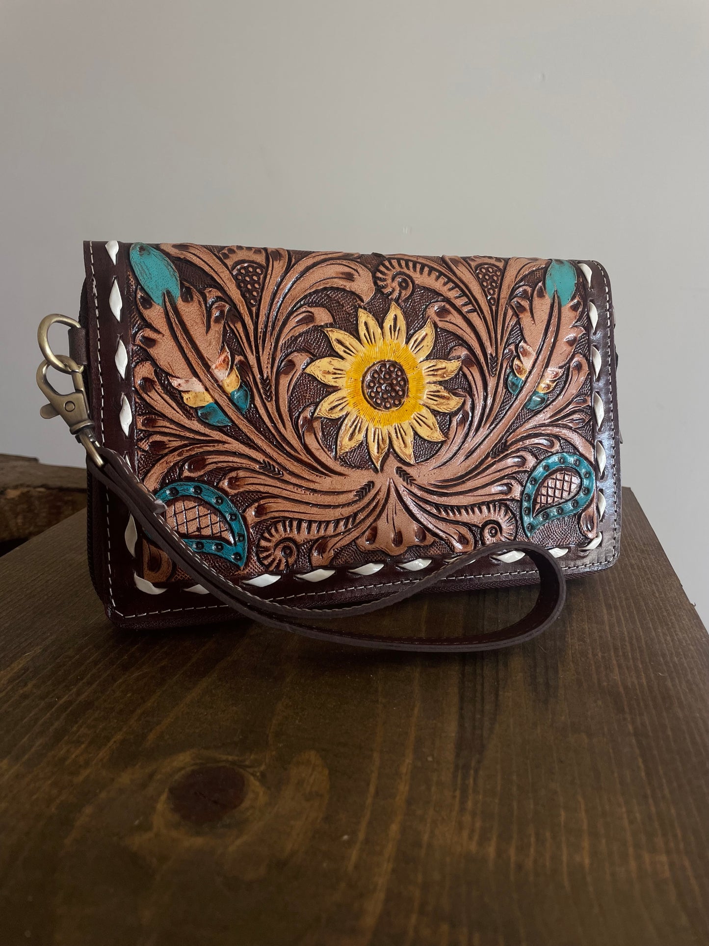 Sunflower Leather Purse