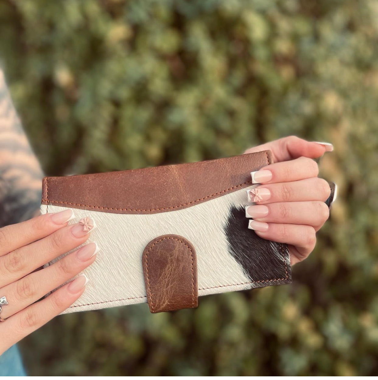 Cowhide Clutch Wallet