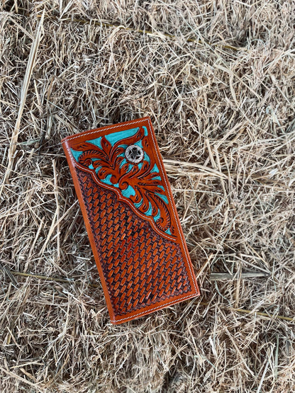 Men’s Turqouise Long Wallet