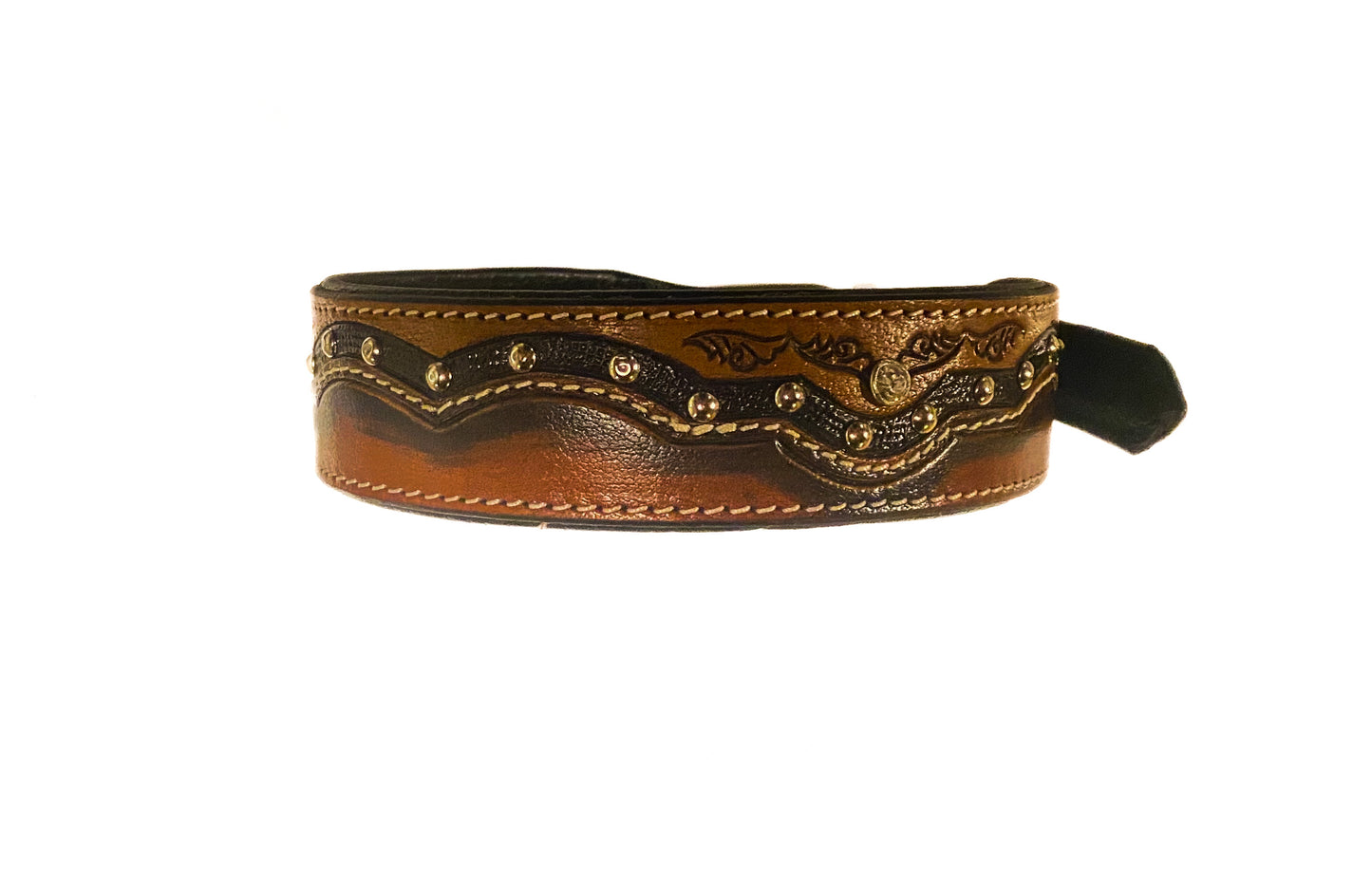 Brown jeweled Dog Collar