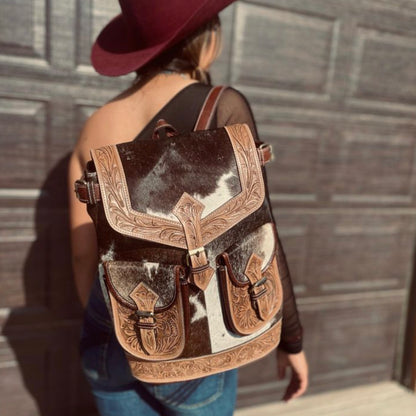 Cowhide Backpack