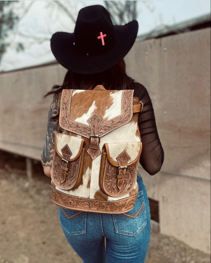 Cowhide Backpack