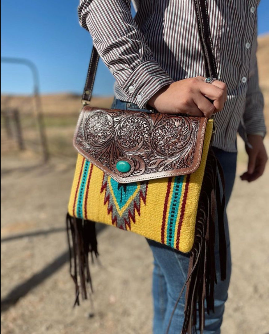 SADDLE BLANKET CROSS-BODY