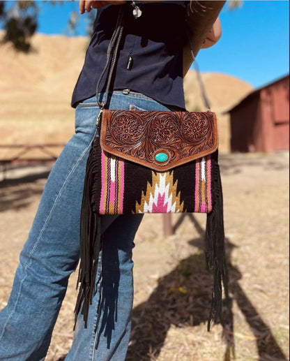 SADDLE BLANKET CROSS-BODY