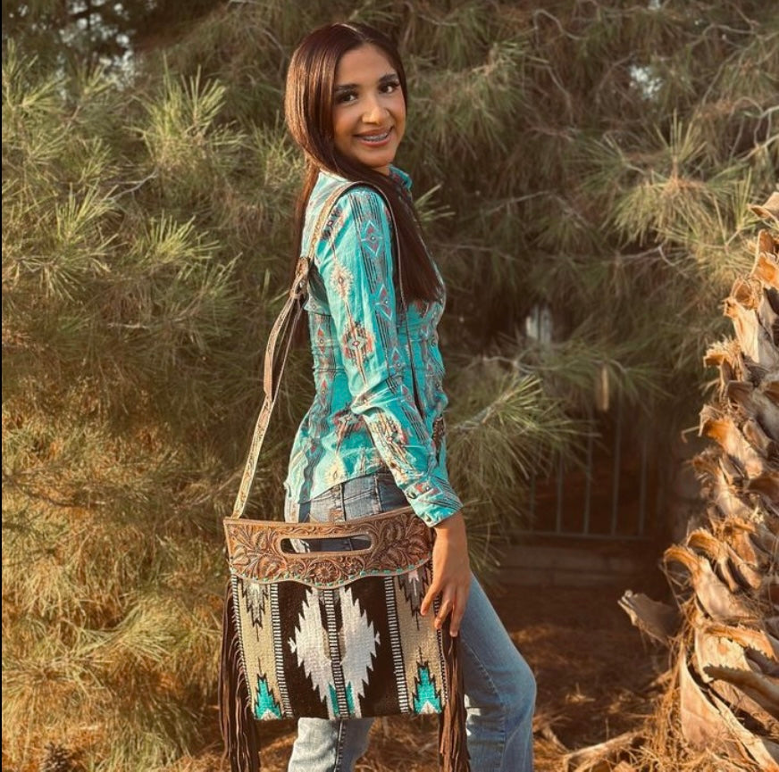 Tan Saddle Blanket Purse