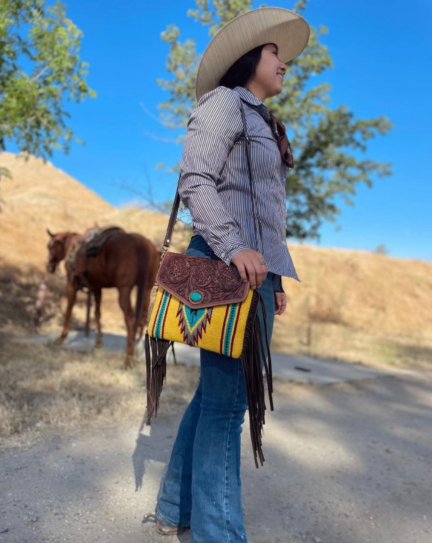 SADDLE BLANKET CROSS-BODY