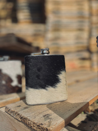 Cowhide Flask