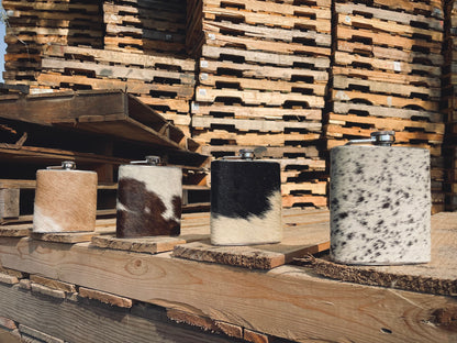 Cowhide Flask