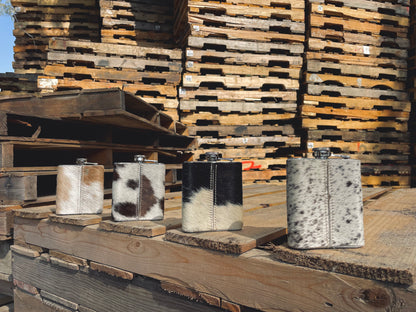 Cowhide Flask